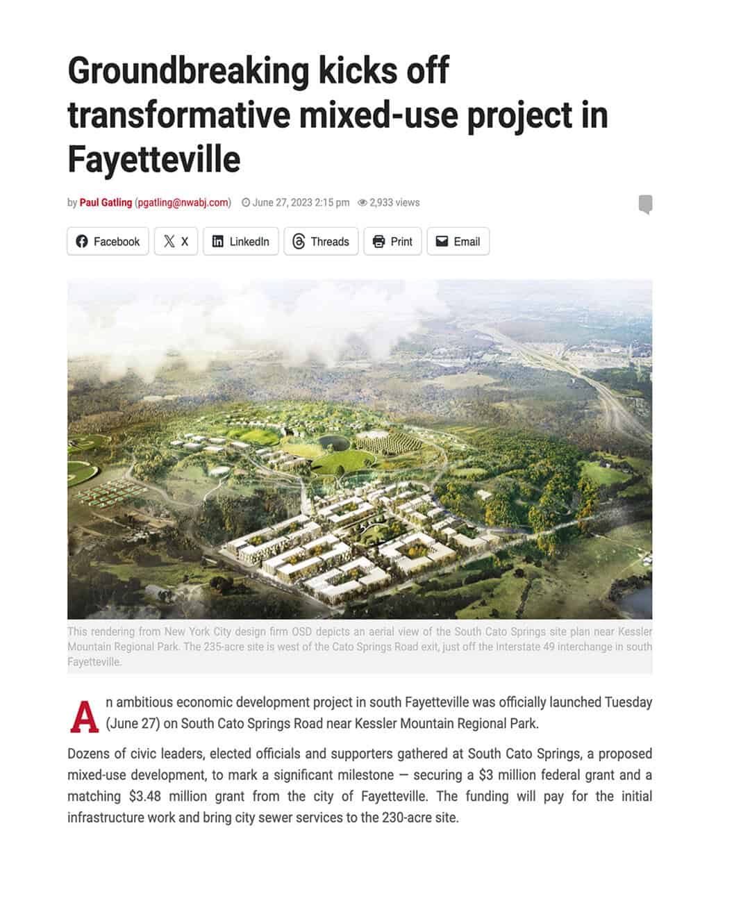 Groundbreaking kicks off transformative mixed-use project
