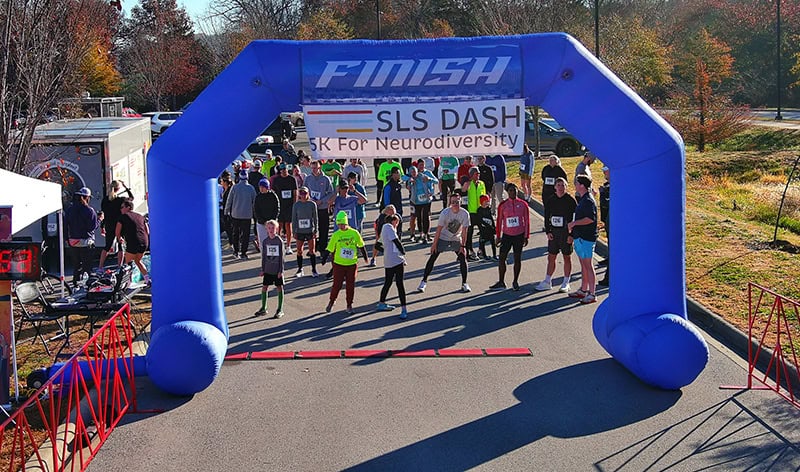 Starting line at SLS Dash.
